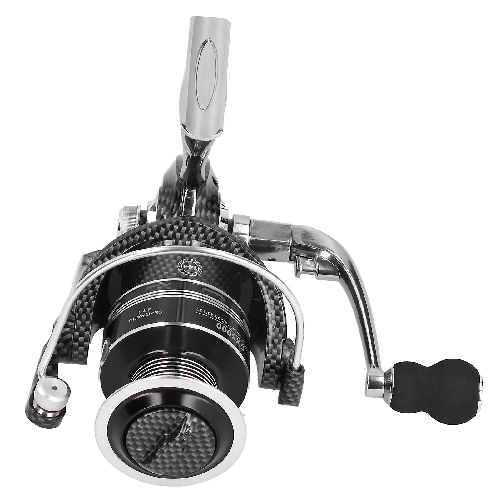 Metal Spinning Reel Lure Sea Rod Gapless Duplex Bearing Fishing Line Reels Accessorygx6000