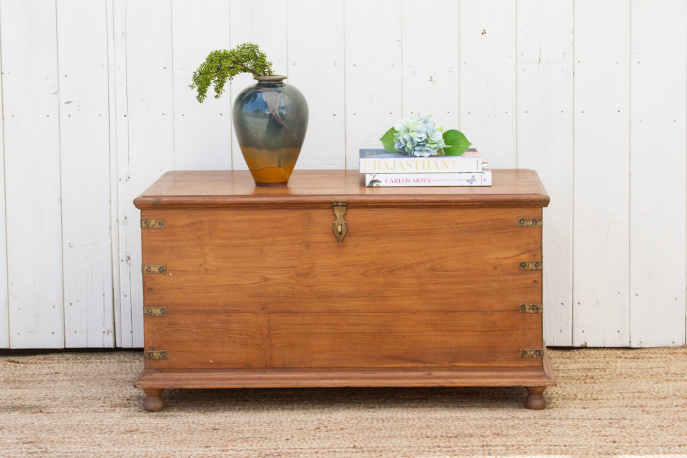 Large British Colonial Campaign Chest   Traditional   Accent Chests And Cabinets   by De cor  Houzz