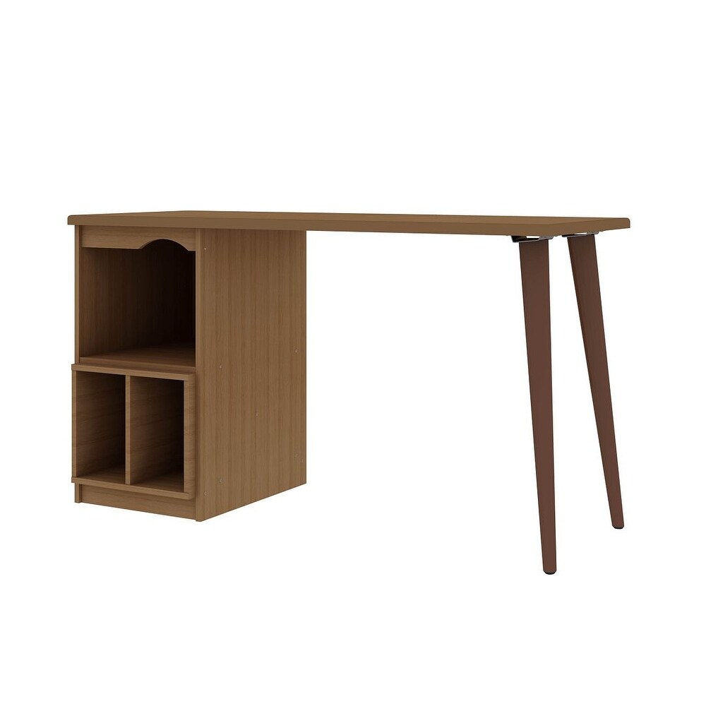 Hampton 53.54 3 Cubby/ Wood Leg Home Office Desk