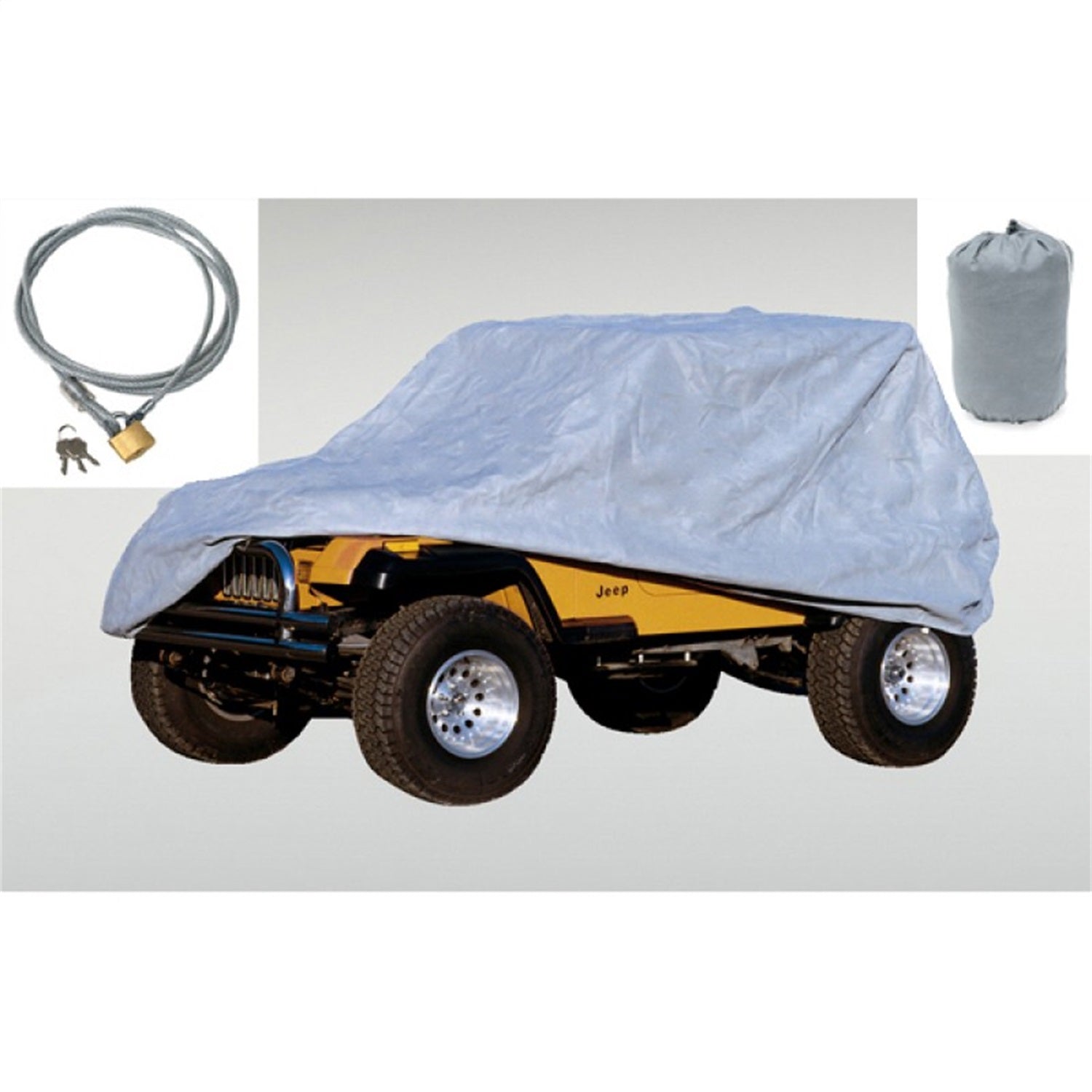 Rugged Ridge 13321.72 Car Cover Kit， Full; 55-06 Jeep CJ/Wrangler YJ/TJ