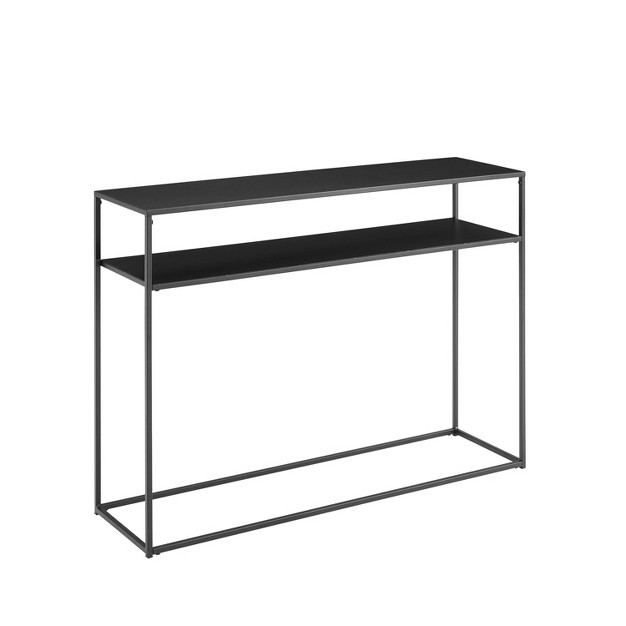 Braxton Console Table Matte Black Crosley