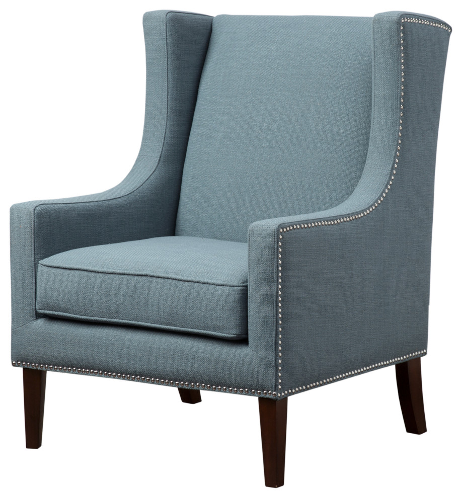 Madison Park Barton Wing Chair   Modern   Armchairs And Accent Chairs   by Olliix  Houzz