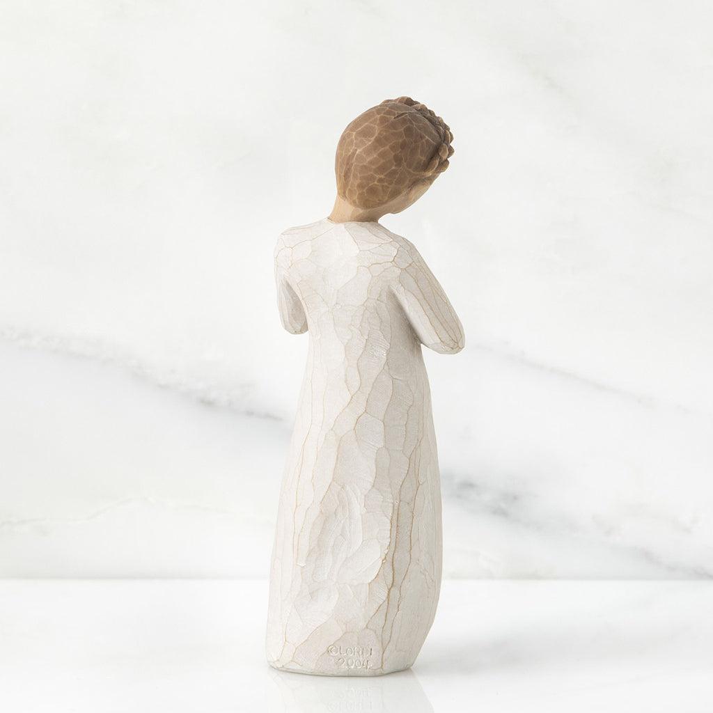 Willow Tree  Keepsake Girl With Gold Heart Figurine