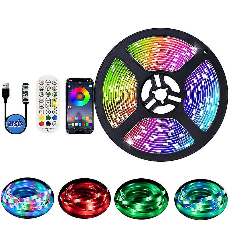 1m-20m Led Strip Light Rgb 2835 Flexible Lamp Tape Usb Bluetooth Control Tv Screen Luces Party Holiday Gift Bedroom Decoration