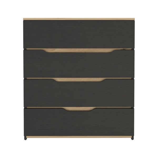 Contemporary Style 4-Drawers Dresser Chests for Bedroom， Superior Top， Modern Storage Dressers Organizer for Living Room - - 37828349