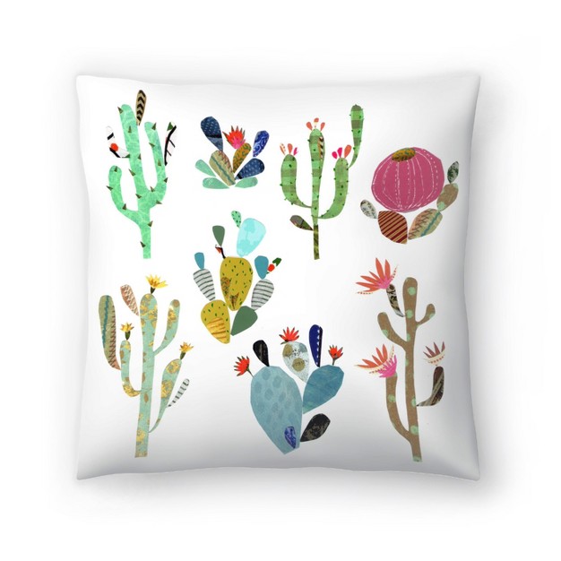 Americanflat Kids Botanical Cactus Art By Liz And Kate Pope Throw Pillow