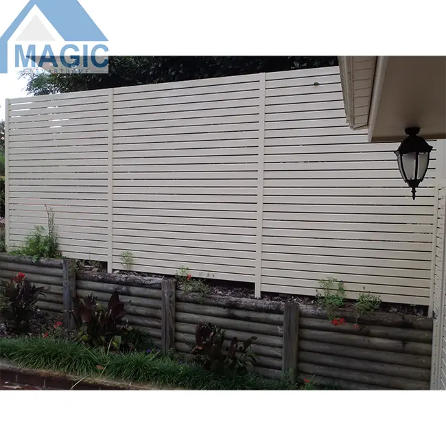 wpc panel board material modern outdoor style cheap aluminum garden fence high qualiey factory directly supply