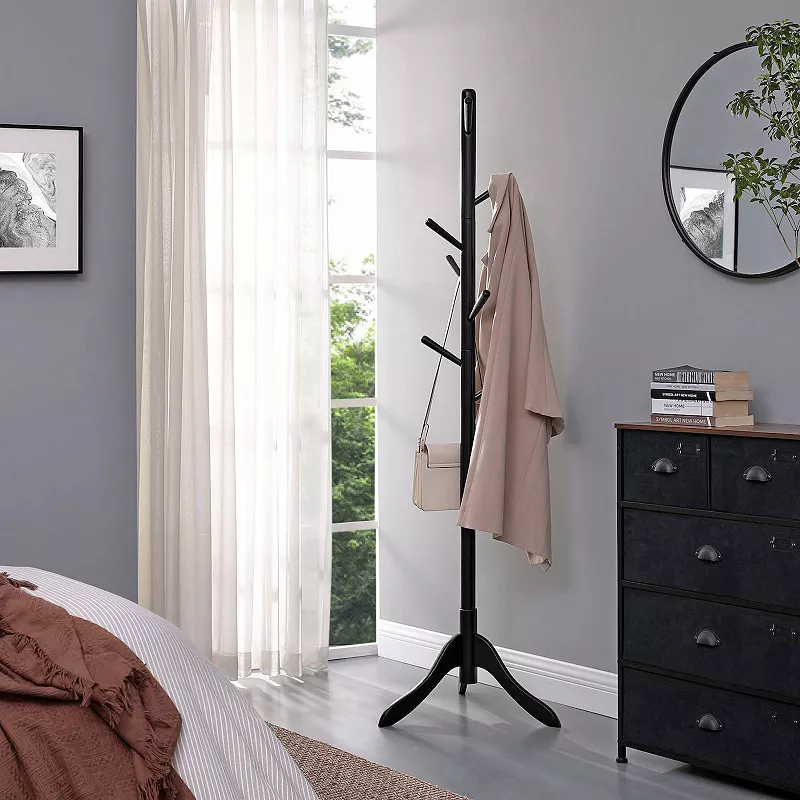 Coat Rack Free Standing Black