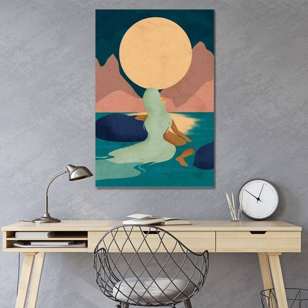 Aquarius Moon By Reyna Noriega Unframed Wall Canvas Icanvas