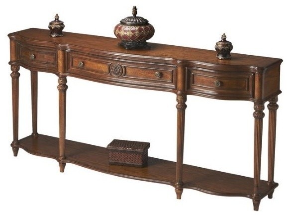 Beaumont Lane Console Table   Traditional   Console Tables   by Homesquare  Houzz