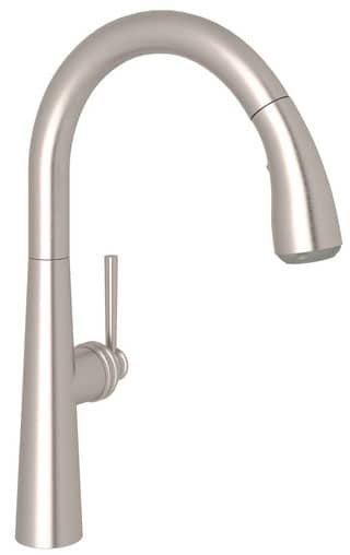 Rohl Lux Pull-Down Satin Nickel Kitchen Faucet