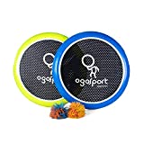 OgoDisk XS Disc Set with 2 OgoSoft Balls - 12 Inch Bouncy Disk Toy for Outdoors， Lawn and Pool - Throw， Toss and Catch Game - Kids and Adults 8+