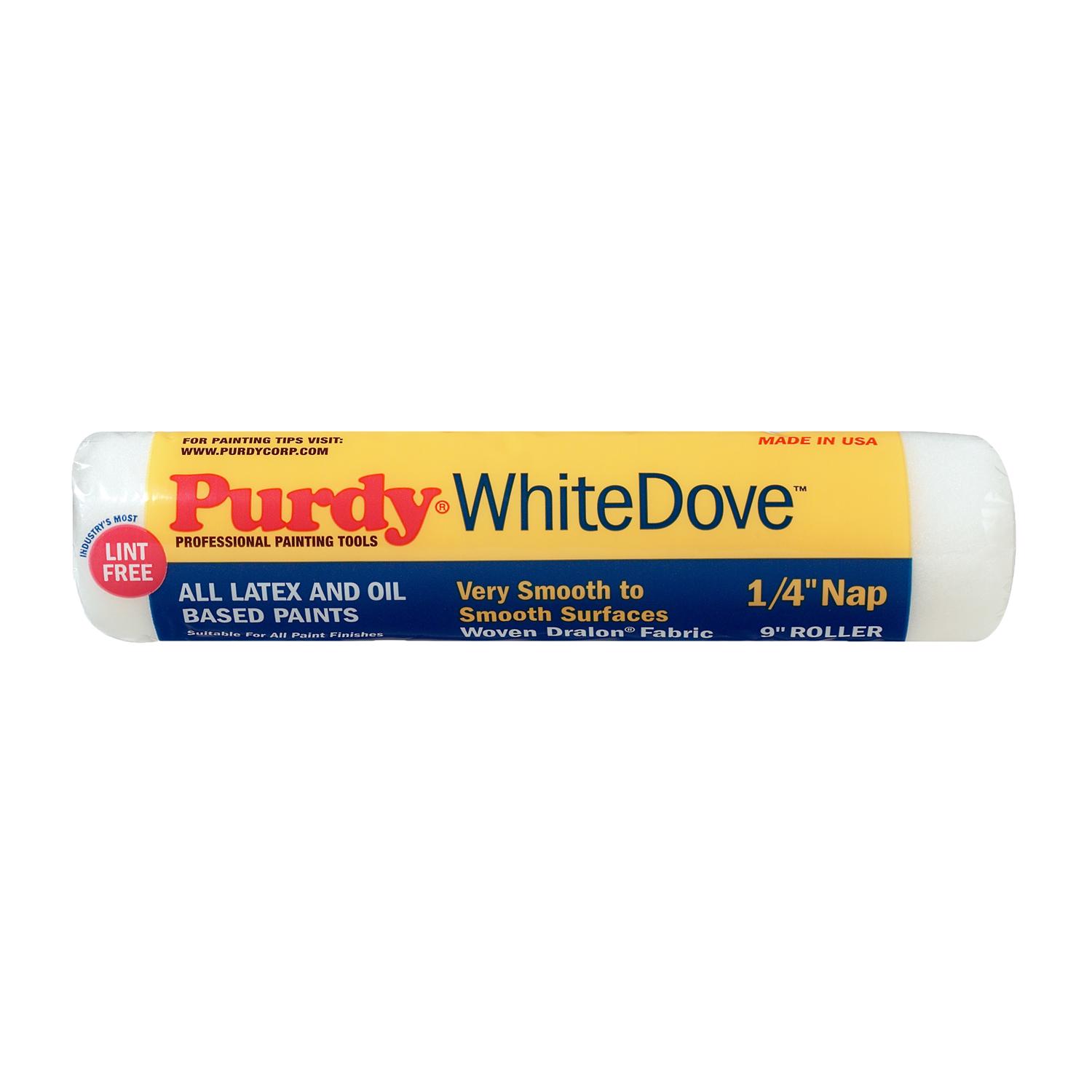 Purdy White Dove Woven Dralon Fabric 9 in. W X 1/4 in. Paint Roller Cover 1 pk