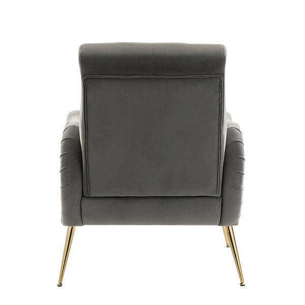 Calymne Modern Upholstered Armchair with Button-tufted Back by HULALA HOME