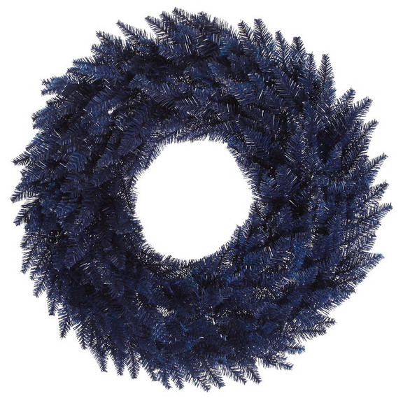 Vickerman Navy Blue Fir Wreath 210T