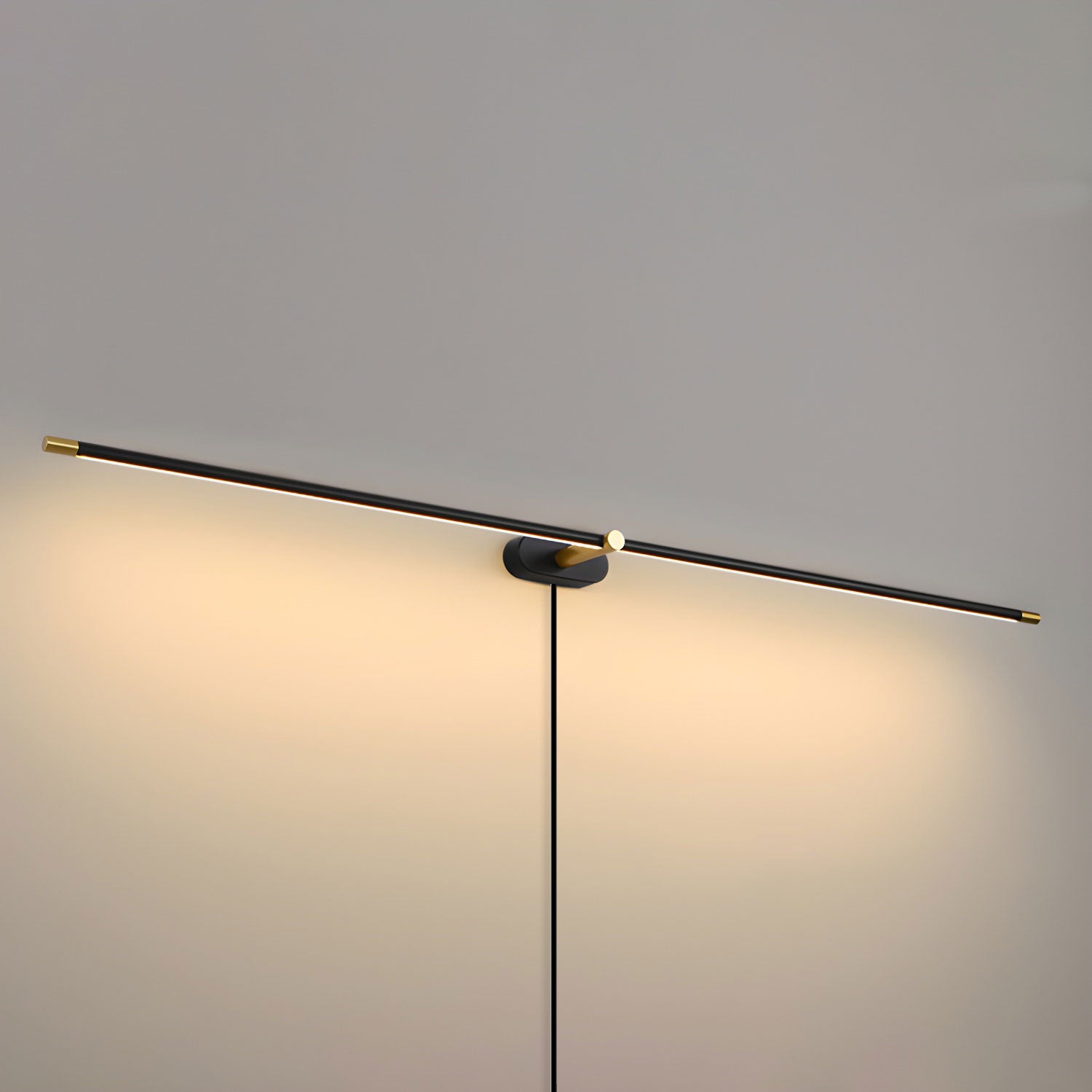 Minimalist Linear Plug-in Wall Lamp