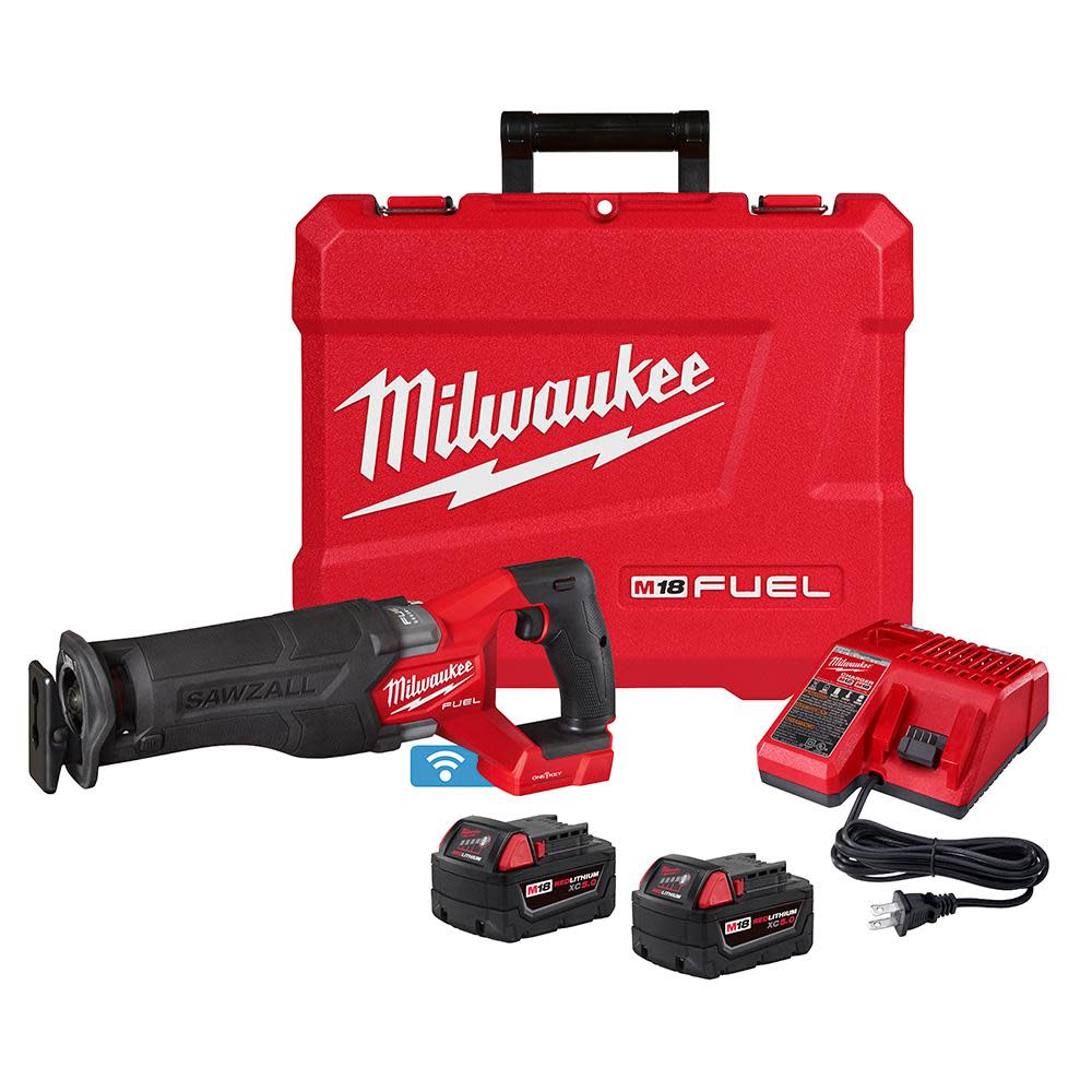 Milwaukee M18 FUEL SAWZALL Reciprocating Saw with ONE-KEY - 2 Battery XC5.0 Kit 2822-22 from Milwaukee