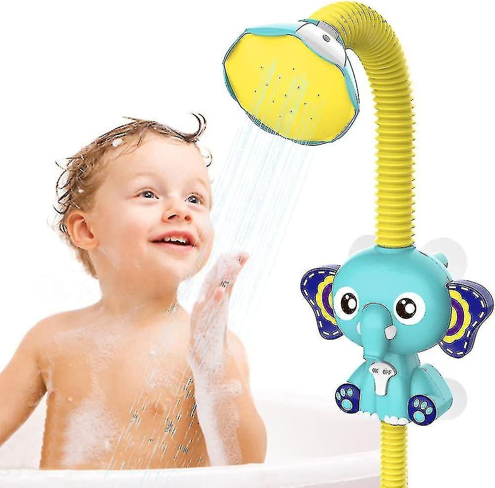 2023 New Baby Shower Toy Electric Elephant Animal Sucker Shower Head