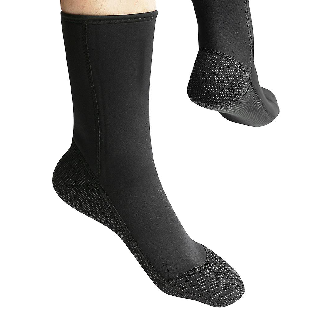 SLINX 3mm Neoprene Scuba Diving Socks Surfing Snorkeling Sock Water Sports Equipment (XL)