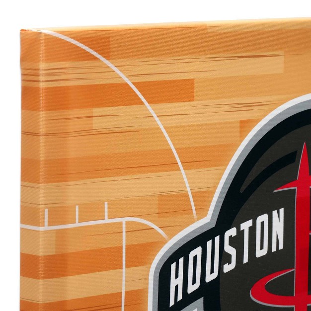 Nba Houston Rockets Court Canvas Wall Sign