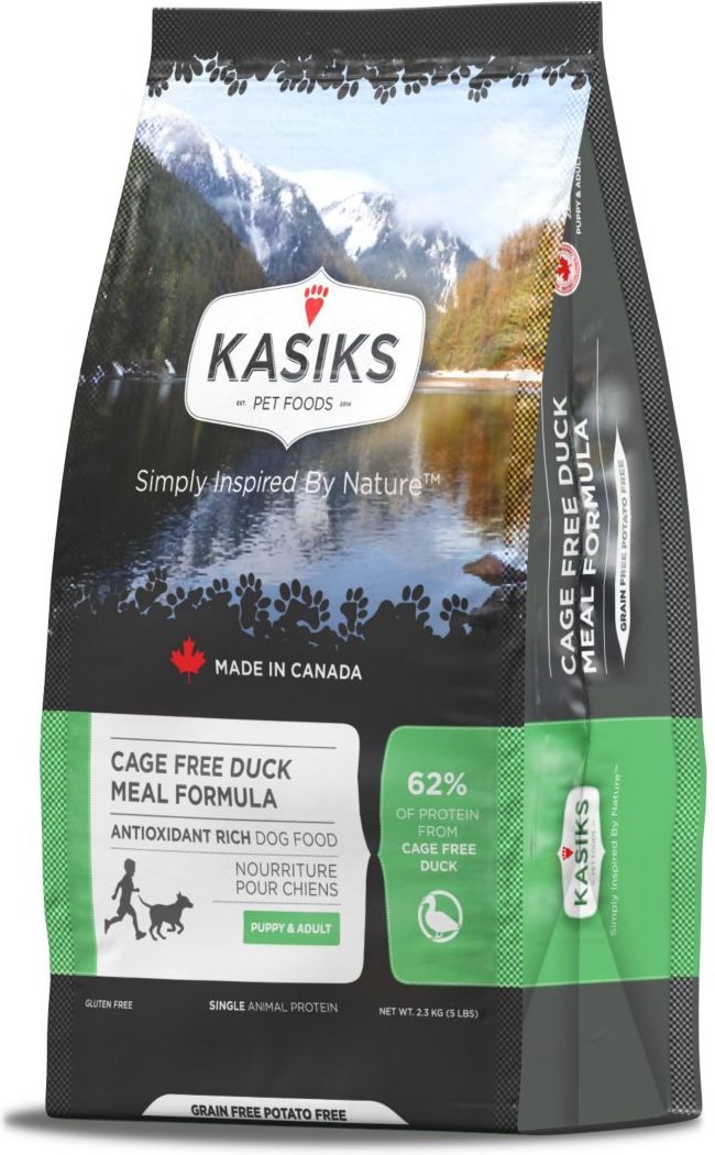 Kasiks Cage Free Duck Meal Formula Grain-Free Dry Dog Food