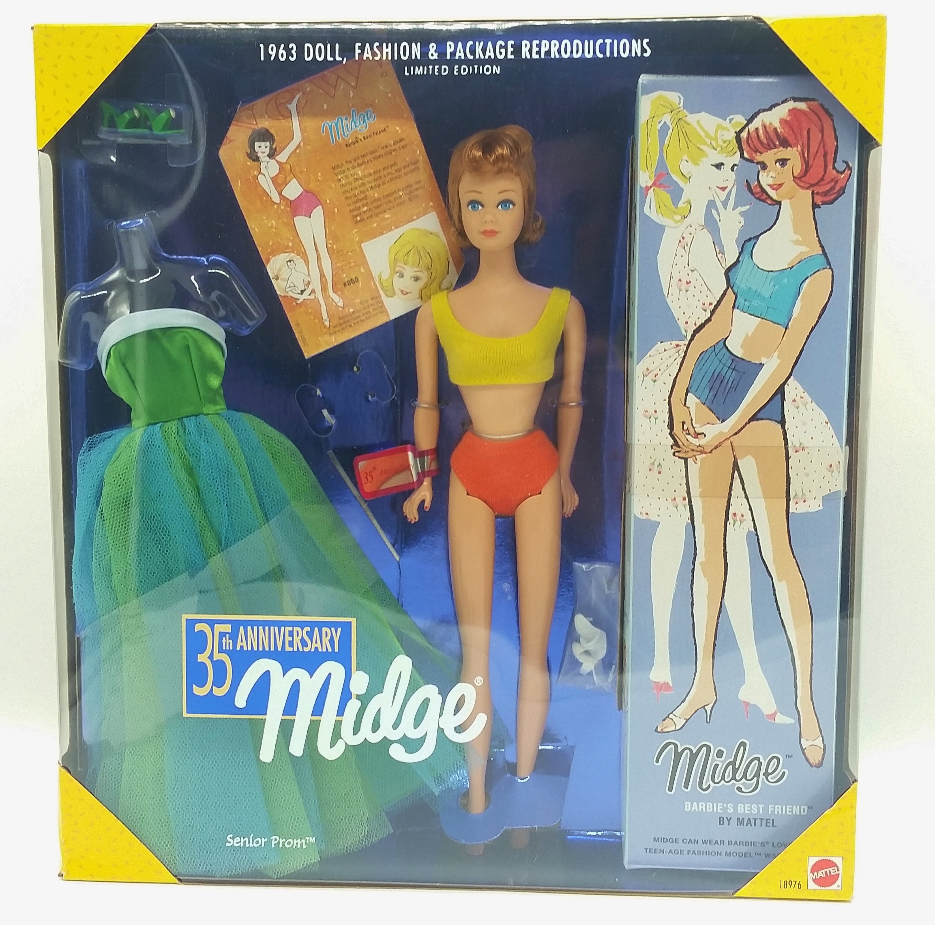 35th Anniversary Senior Prom Midge Doll Barbie's Best Friend 1997 Mattel 18976