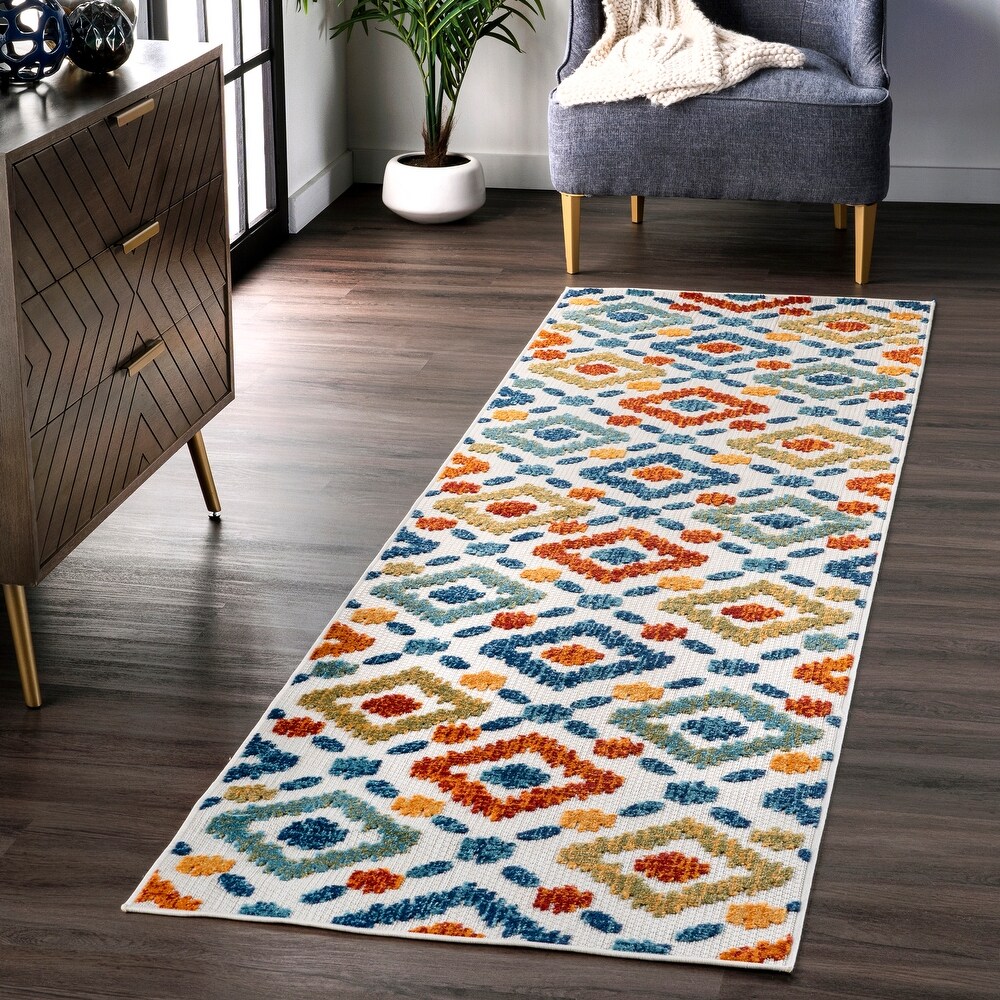 Brooklyn Rug Co Groves Bohemian Casuals Trellis Outdoor Area Rug