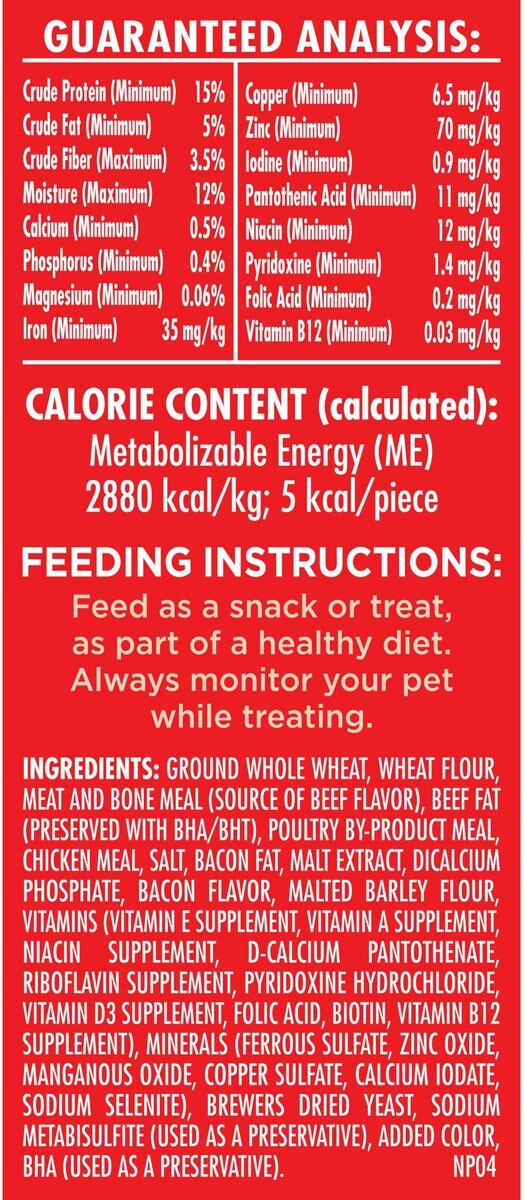 Milk-Bone Flavor Snacks Mini Dog Biscuits， 15-oz bag， case of 6