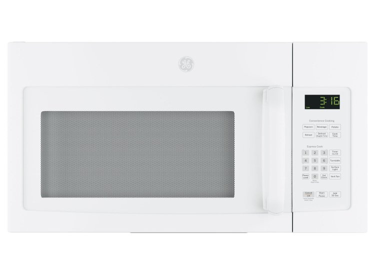 GE 1.6 Cu. Ft. White Over-The-Range Microwave Oven