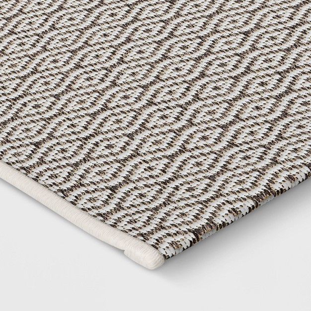 Outdoor Rug Diamond Gray