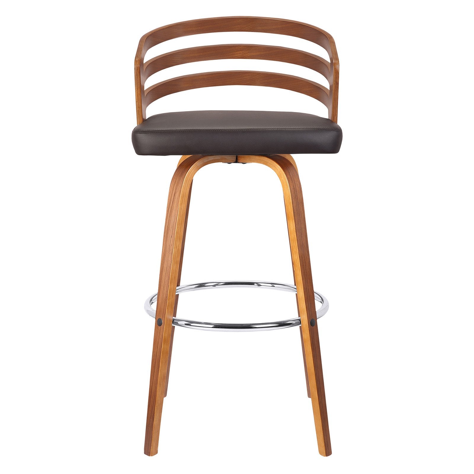 Armen Living Jayden 26 in. Mid-Century Swivel Counter Stool