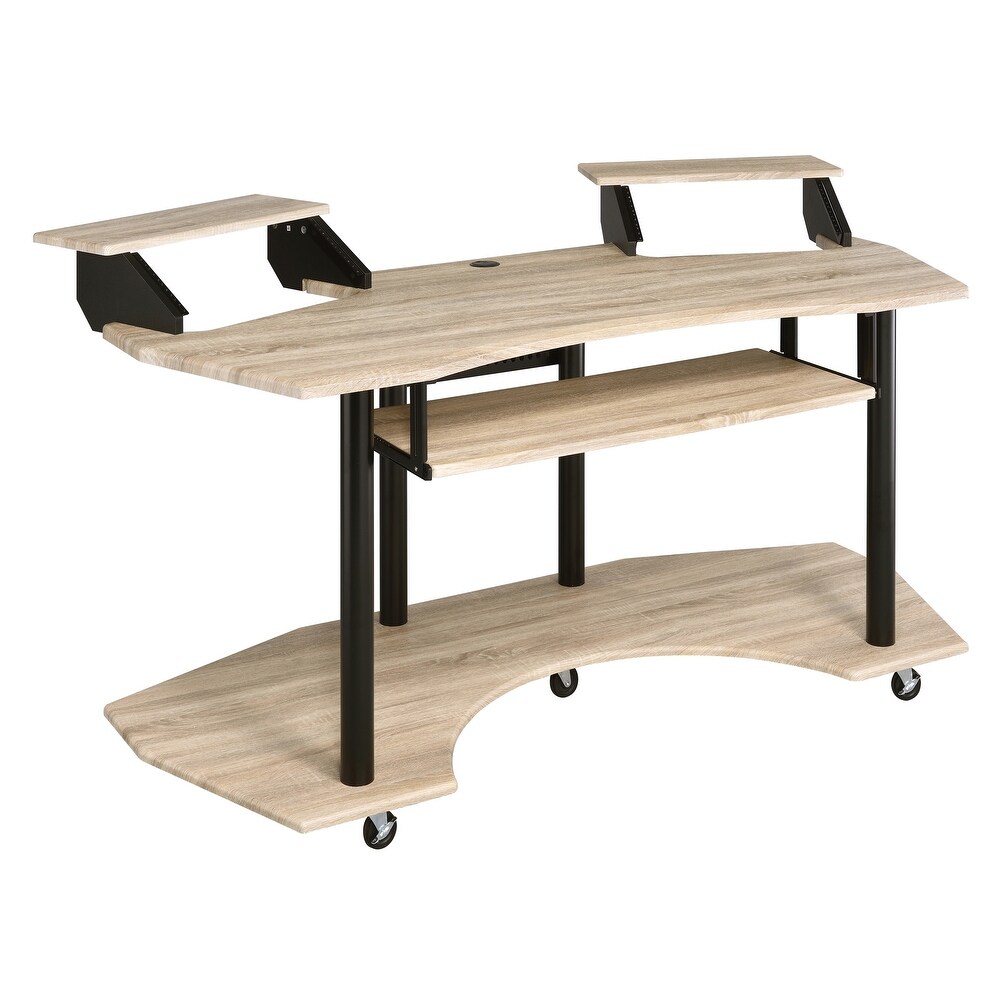 Detroit Music Recording Studio Desk with Keyboard Tray