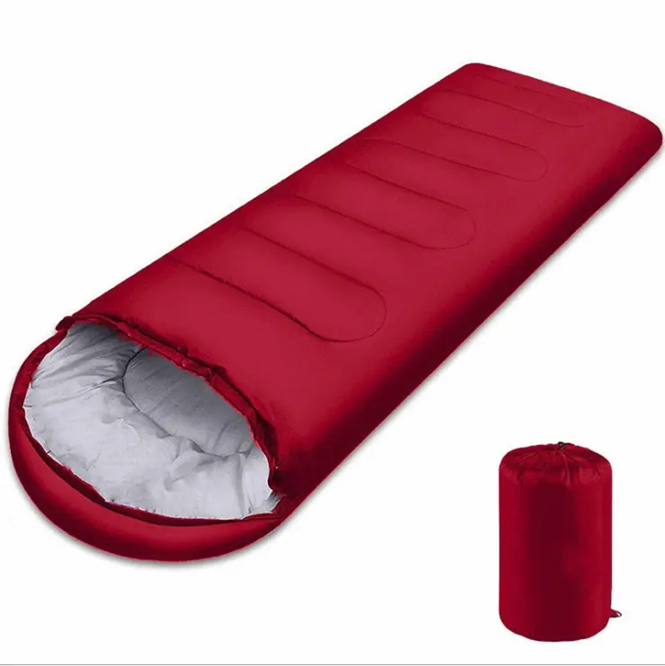 Popular Nature hike outdoor travel 3 season polyester envelope sleeping bag for camping