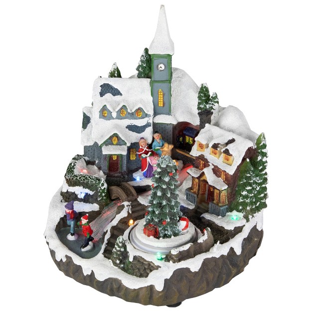 Led Lighted Animated And Musical Christmas Village Display Piece