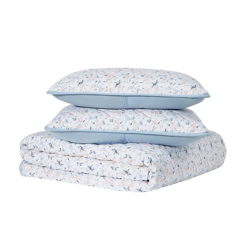 Truly Soft Maine Floral Quilt Set