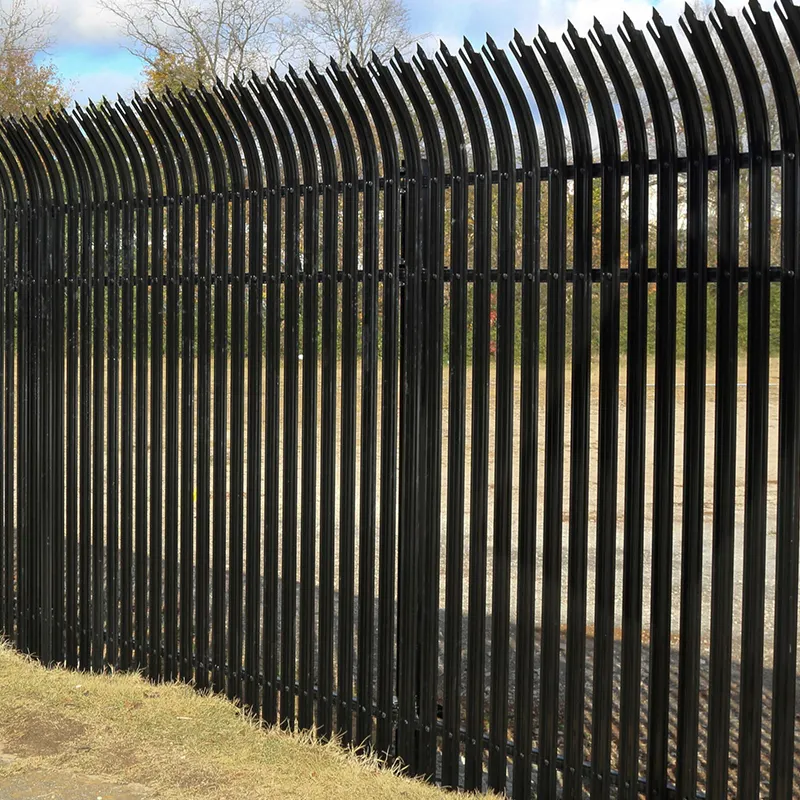 Factory supply new design high standard hot dipped galvanized and powder coated metal palisade fence for South Africa