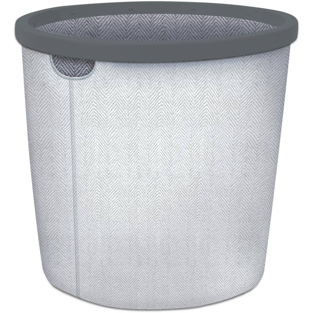 14 in. H x 15 in. W x 15 in. D Gray Fabric Cube Storage Bin 03441