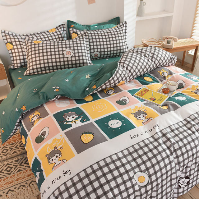 MaxComfy 100% Cotton Duvet Cover Set