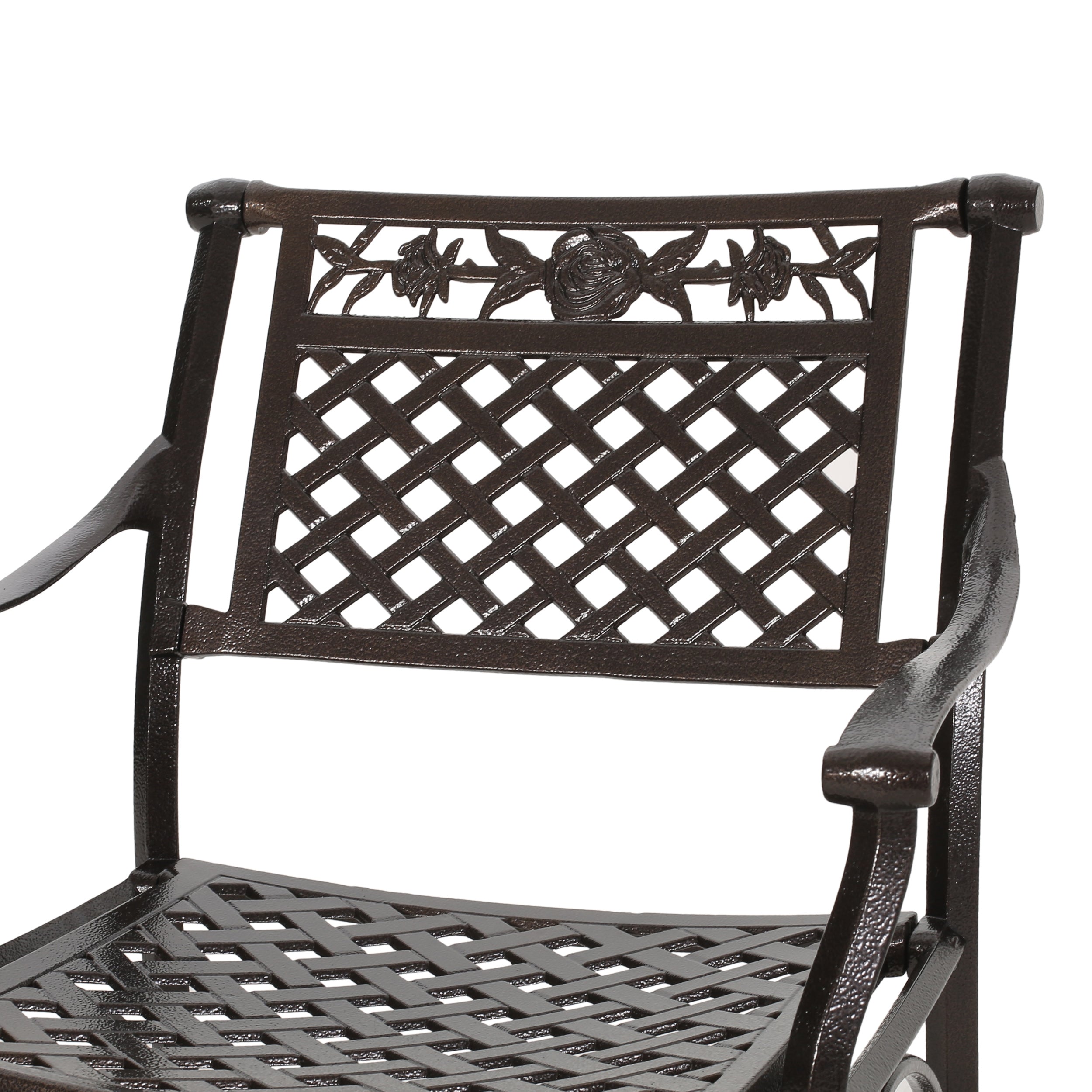 Ridgecrest Traditional Outdoor Aluminum Dining Chair (Set of 2)