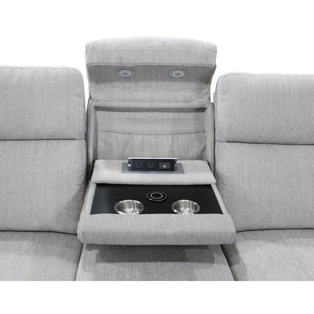 Power Reclining Sofa with Drop Down Console   83.5W x 37.5D x 42H