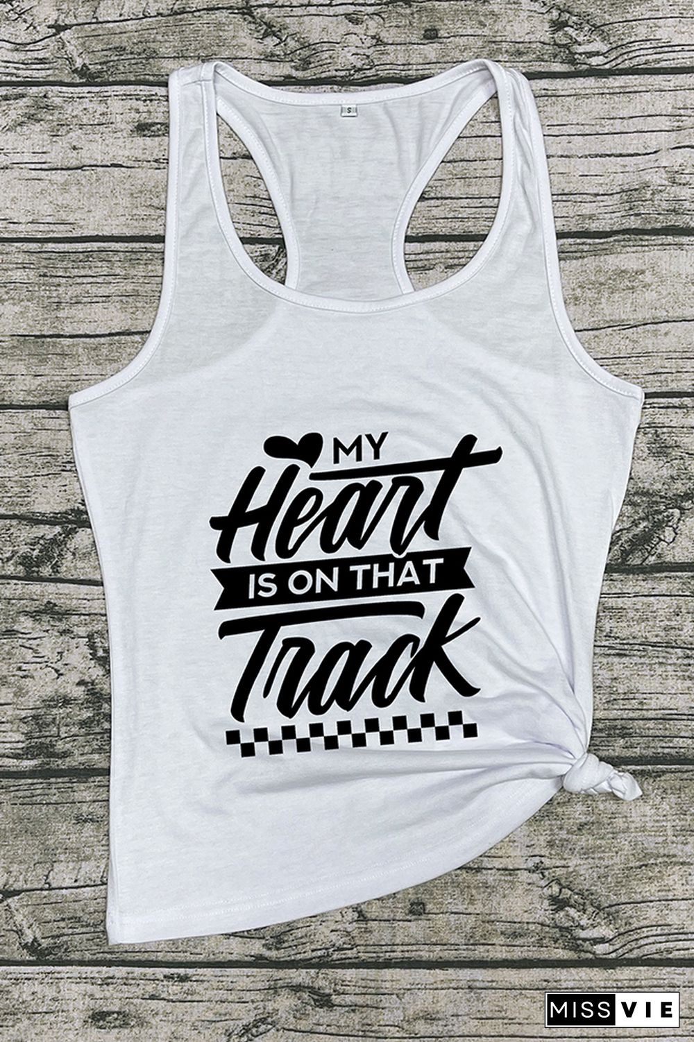 My Heart Is On That Track Tank Top Wholesale