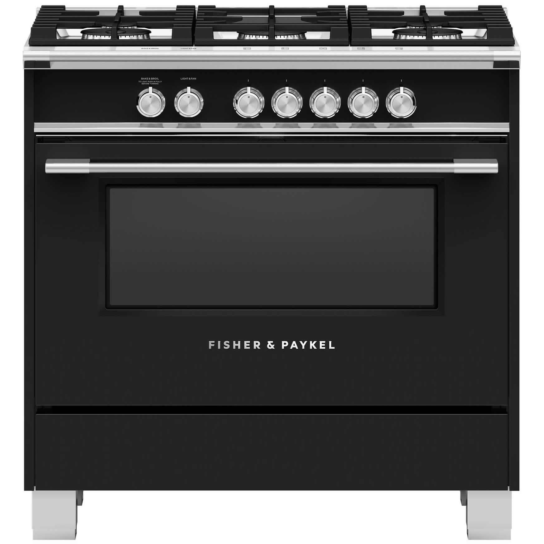 Fisher & Paykel 36-inch Freestanding Gas Range with AeroTech? Technology OR36SCG4B1