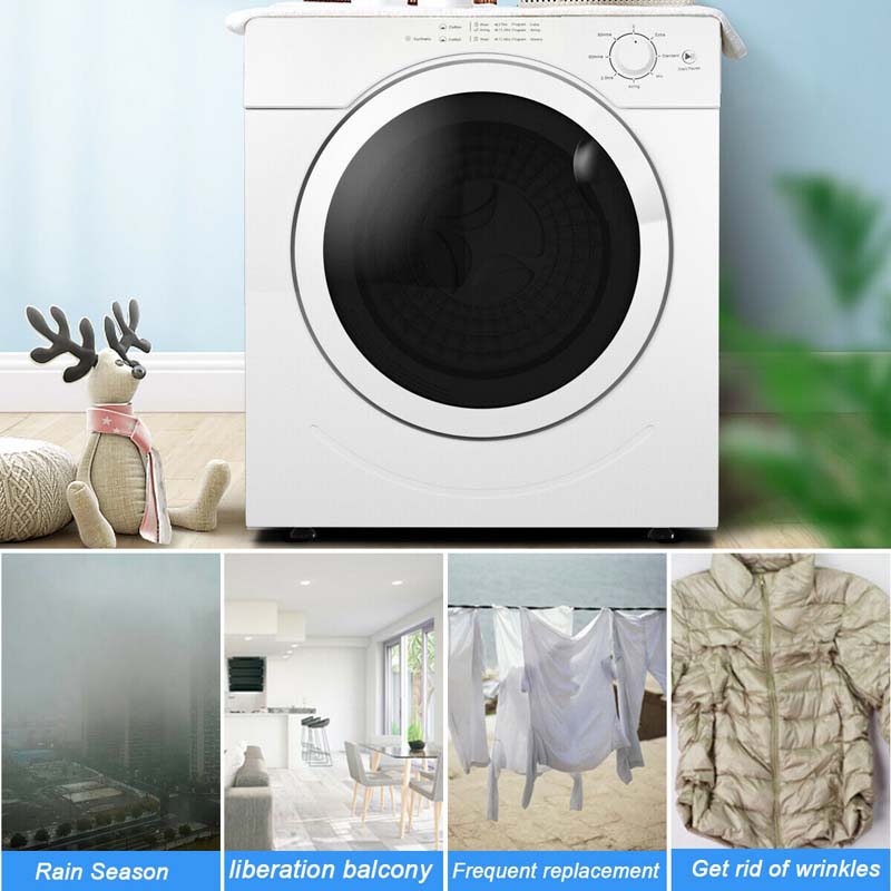 13 lbs 1500W Tumble Dryer with 7 Automatic Drying Modes, 3.5 Cu.Ft. Front Load Dryer Electric Portable Clothes Dryer