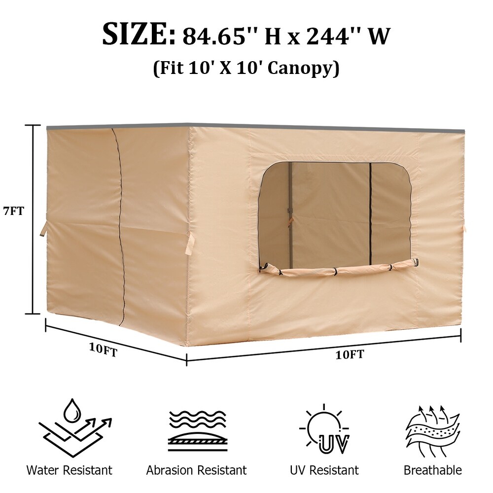 Aoodor 10' x 10' Canopy Sidewall Replacement (Sidewall Only)