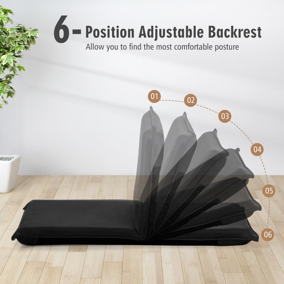 Costway 79856430 Adjustable 6 positions Folding La...