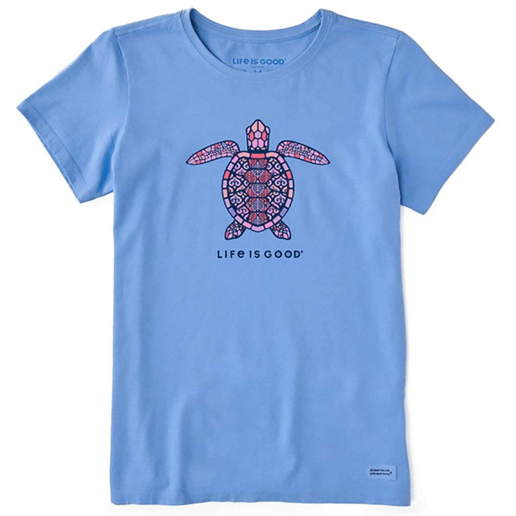 Life Is Good  Women's Mandala Turtle Crusher Tee