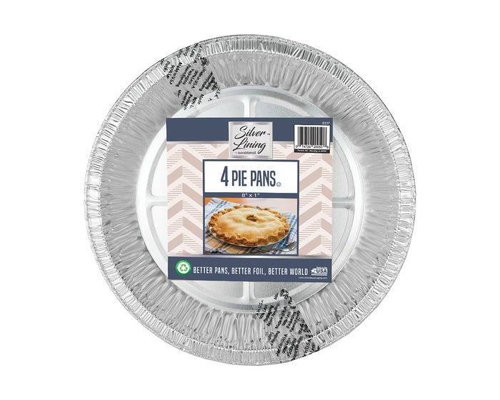 Silver Lining Aluminum Pie Pans - 4 Pack - 49770126