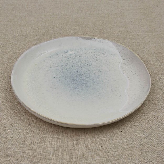 Split P Blue Speckled Platter