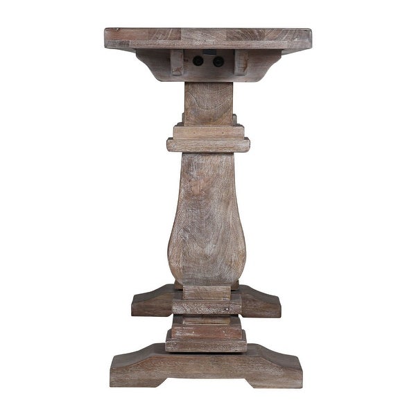 Charleston 63-inch Double Pedestal Mango Wood Console Table