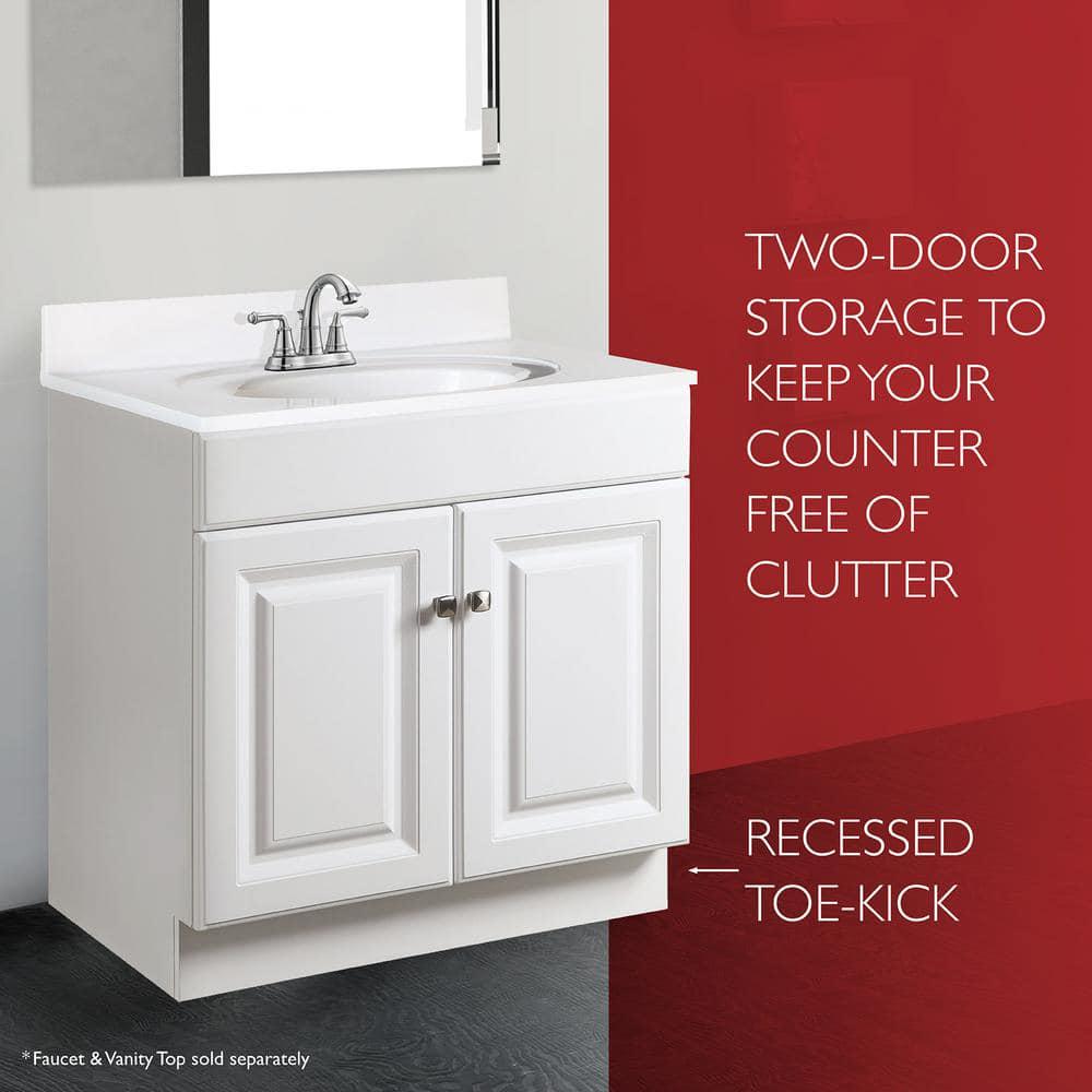 Design House Wyndham 30 in 2Door Bath Vanity Cabinet Only in White